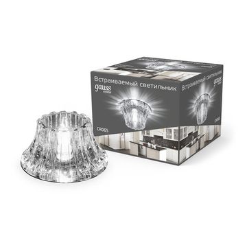 Встраиваемый точечный светильник 1*G9 CR065 кристал Crystal Exclusive Gauss