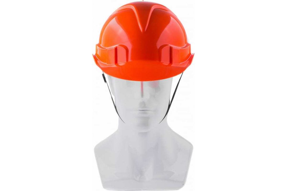 КАСКА ЗАЩИТНАЯ СИБРТЕХ С ХРАПОВЫМ МЕХАНИЗМОМ ЕВРОПЛАСТ ОРАНЖЕВАЯ 89108