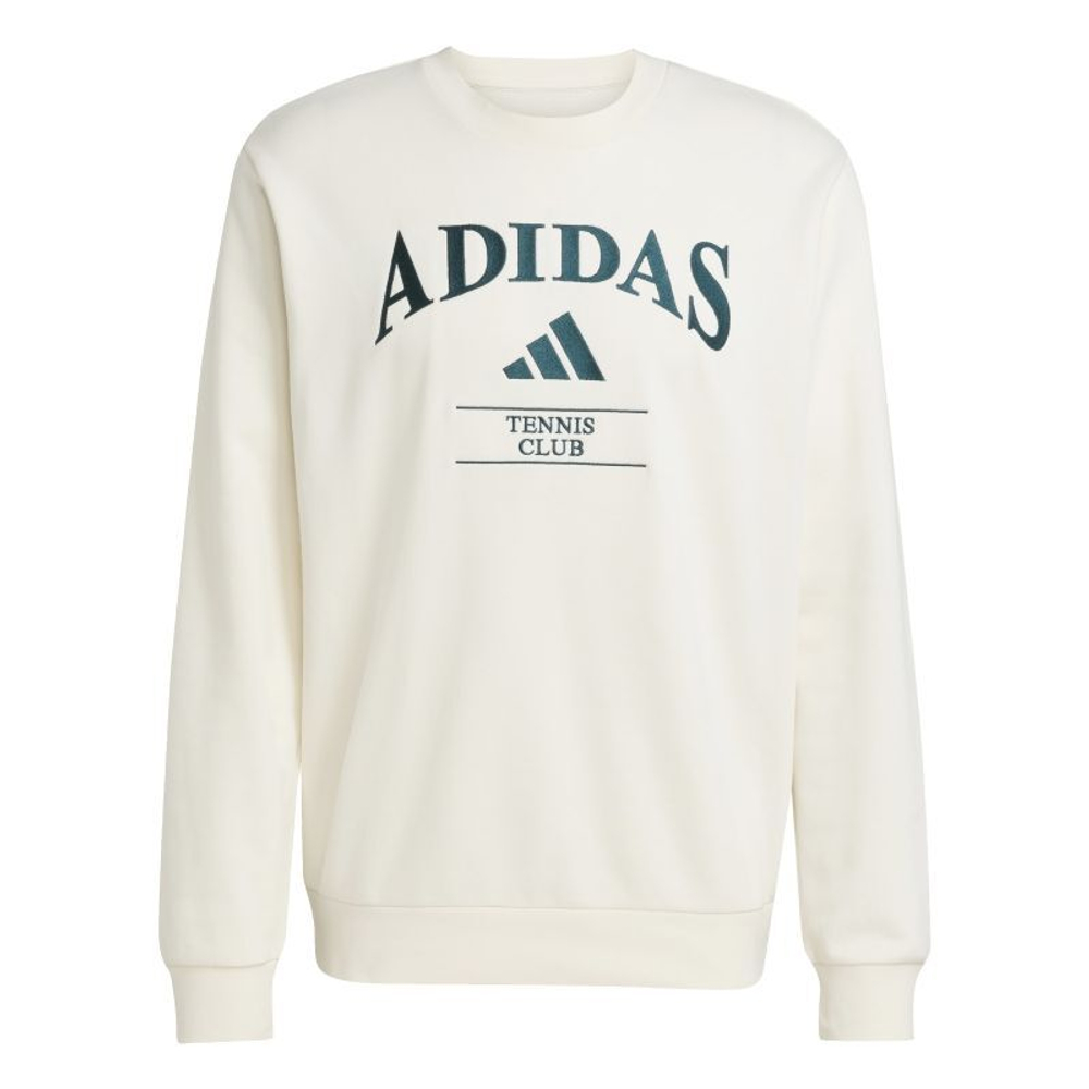 Куртка теннисная Adidas Heritage Graphic Crew - chalk white/aurora ivy