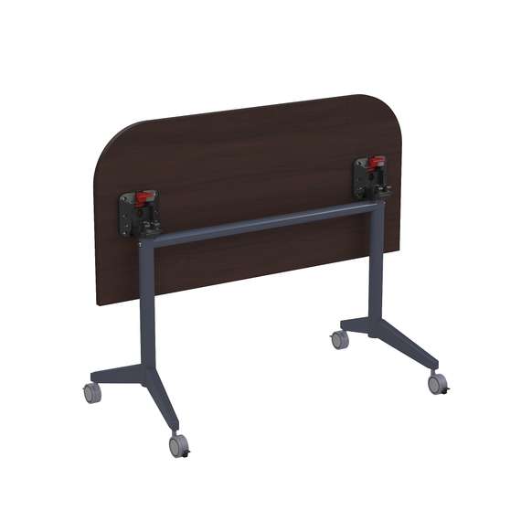 8ФСРР.101-S Складной радиусный стол-трансформер Simple с фиксаторами (1250*600*750)