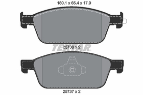 TEXTAR - 2573601-TET - Brake Pad Set, disc brake