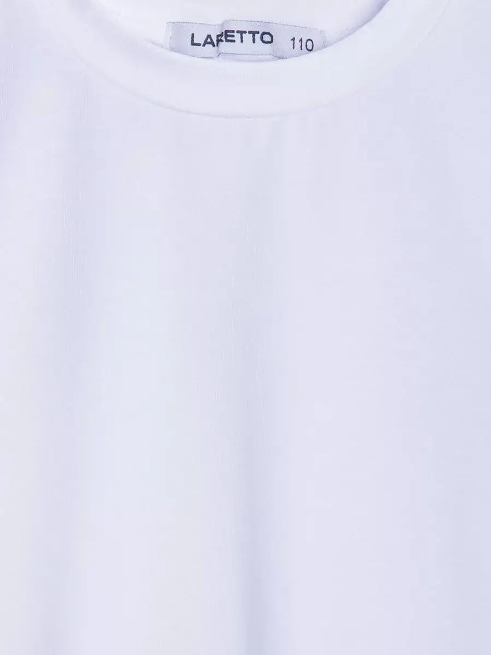 Лонгслив для девочки белый оверсайз