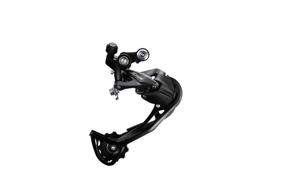 Переключатель задний Shimano Altus, M2000, SGS, 9 скоростей, крепление на болт, черный OEM