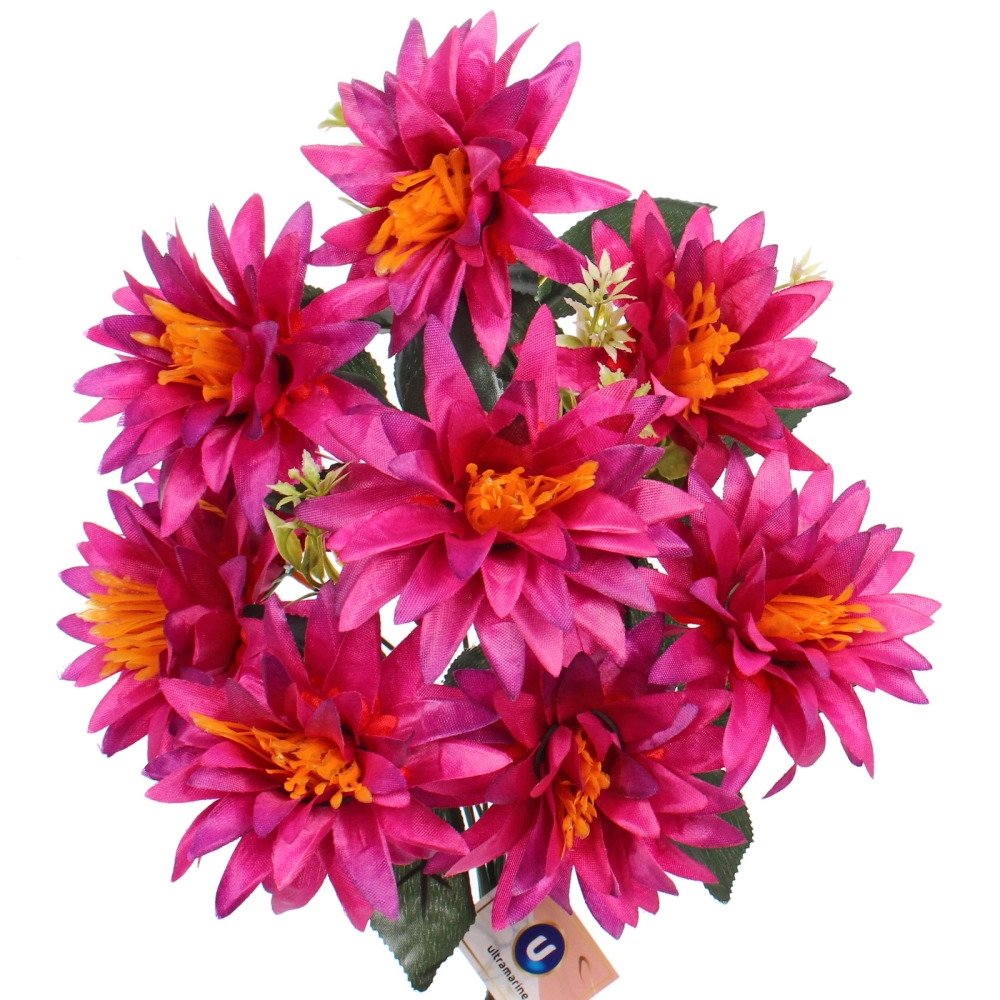 Искусственные цветы «Цветочная мелодия» Астры 50см 9 цветков бордовые