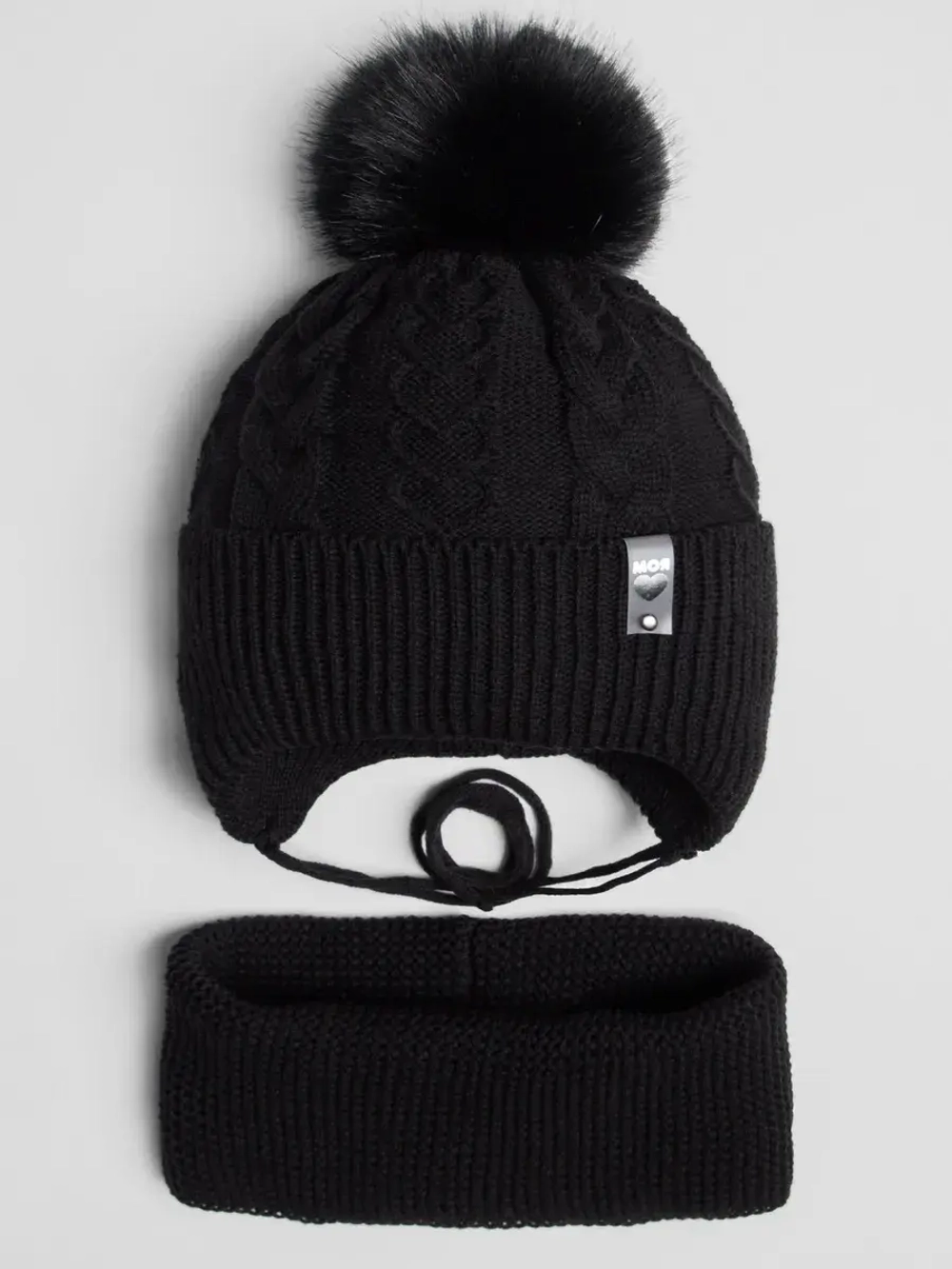 Шапка зимняя детская и снуд