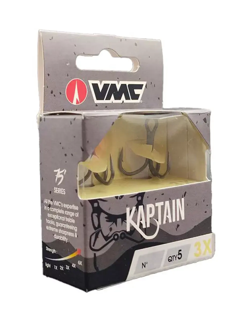 Крючок тройной рыболовный 7557 №2/0, 5 шт в упаковке