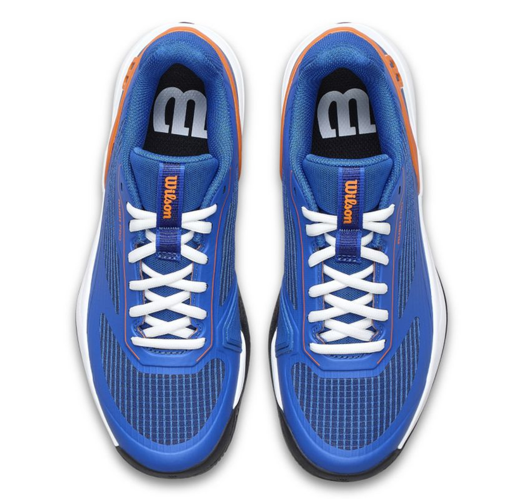 Детские Кроссовки теннисные  Wilson Rush Pro 5 JR - blue/white/original