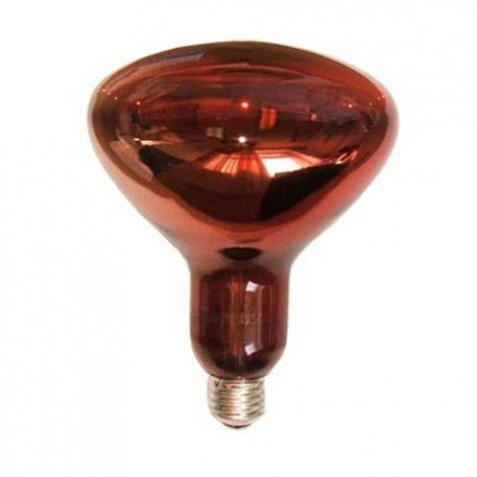 Лампа накаливания инфракрасная зеркальная   ИКЗК 250Вт ЗК 220-250 Е27 цвет красный (гофра)