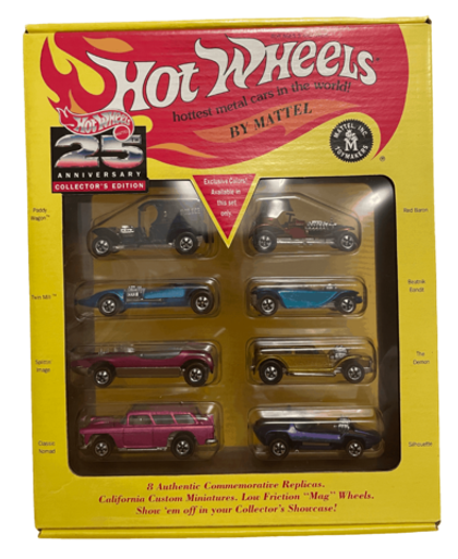Hot Wheels 25th Anniversary Collector's Edition 8-pack (1993)