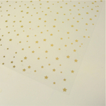 Ацетатный лист с фольгированием Золотые Звезды 30,5х30,5 см