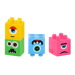 Ластик Qihao, фигурный, серия "Кубики", корпус в форме кубиков, набор 4 шт