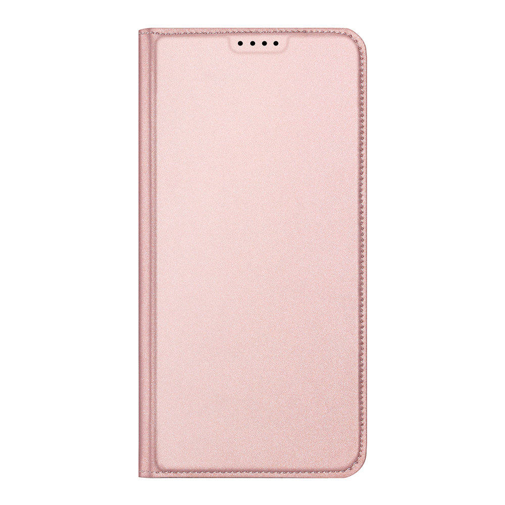Чехол книжка из PU кожи розового цвета от Dux Ducis для смартфона Samsung Galaxy S25 Edge, серия Skin Pro Series Case