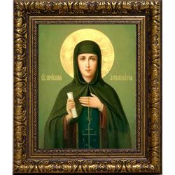 Аполлинария (Полина) Египетская Святая преподобная. Икона на холсте.