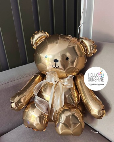 Набор шаров золотой мишка