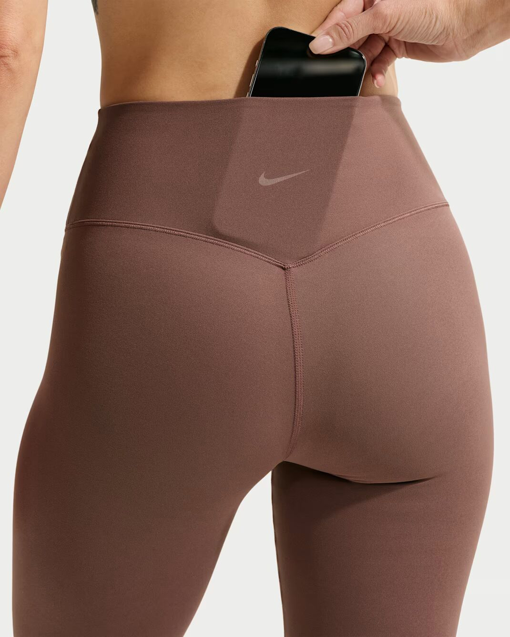 Nike Zenvy Женские лосины с высокой талией, без шва спереди, полной длины - NIKE