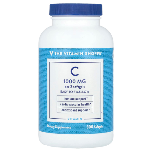The Vitamin Shoppe, Витамин C, 300 мягких таблеток