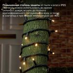 Электрогирлянда-нить уличная "Heavy Rain" 10 м, 100 LED, теплый белый, 220 V, ЗОЛОТАЯ СКАЗКА, 591295