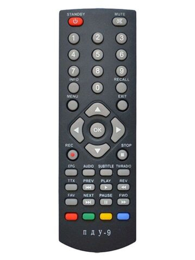 Пульт для Oriel ПДУ-9 DVB-T2 ресивер Huayu (HOB724)