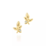 Серьги из жёлтого золота с бриллиантами, Tiffany💠 olive .