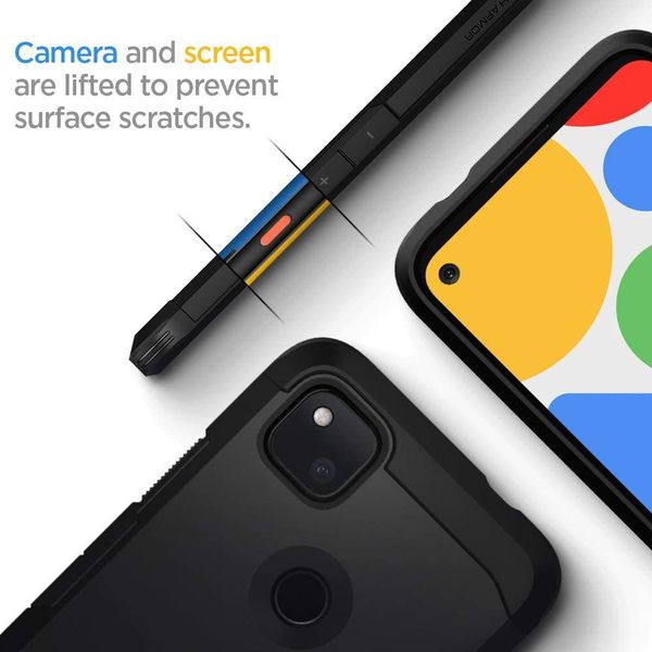 Чехол Spigen Tough Armor Designed для Google Pixel 4a Case (2020) - Black / Черный