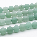 Авантюрин матовый бусины, диаметр около 8,3-8,5 мм, цена за 23 шт (1/2 нити)