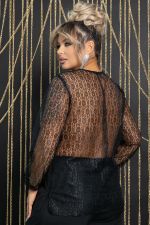 Блуза Вика (черная) Б11852 LT Collection