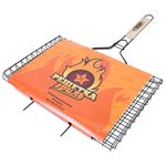 Решетка-гриль универсальная, размер 435х285 мм, глубина 18 мм, оксидированное покрытие, 101404, 701743