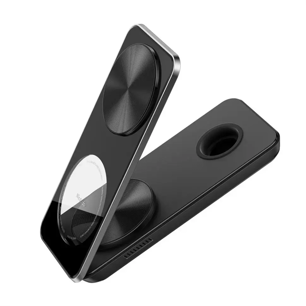 Беспроводное зарядное устройство McDodo 3 in 1 Foldable Magnetic Wireless Charger черное
