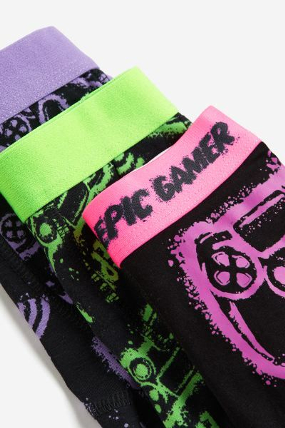 H&M Набор из пяти трусов-боксеров с принтом, разноцветный