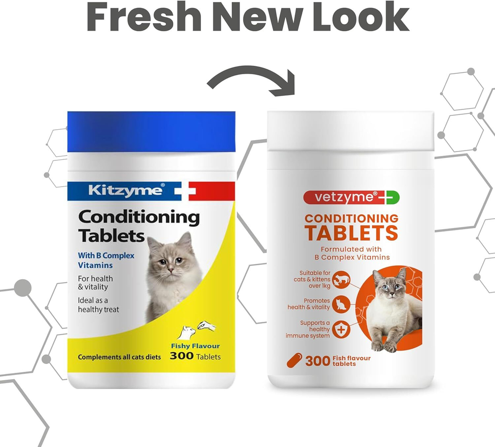 Vetzyme (Kitzyme) Conditioning Tablets  Китзим для кошек