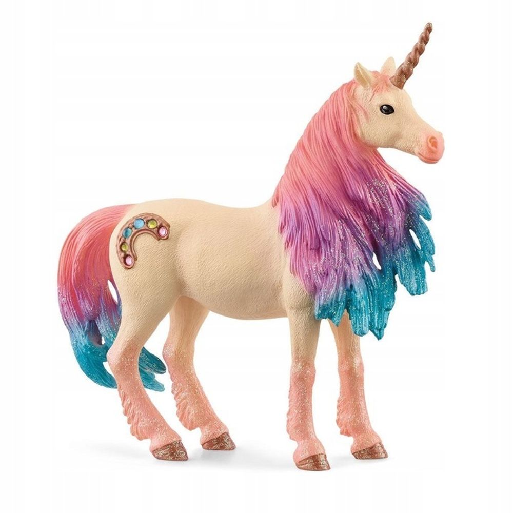 Фигурки Schleich Единорог-кобыла Сахарная вата 70723/ игрушки для  детей/лошадь/животные купить в Москве | Доставка по России.