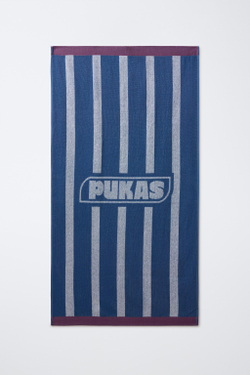 ZARA X PUKAS ПОЛОТЕНЦЕ С ПРИНТОМ PUKAS SURF, СИНИЙ