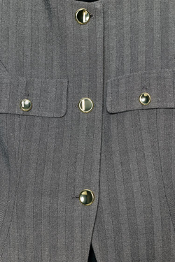 ZARA ЖИЛЕТ «ЁЛОЧКА» РАСКЛЕШЁННОГО КРОЯ, СЕРЫЙ