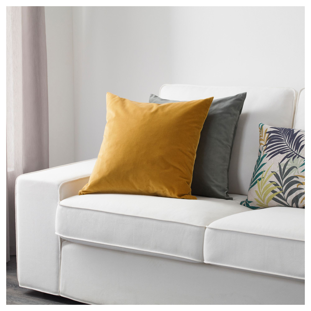 Чехол на подушку IKEA SANELA (САНЕЛА), Желтый, 50x50 см