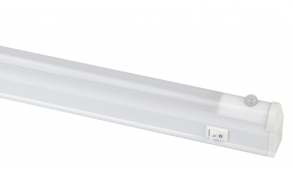 Светильник светодиодный ЭРА LLED-02-08W-4000-MS-W линейный LED с датчиком движения 572х22х33мм (25/700)