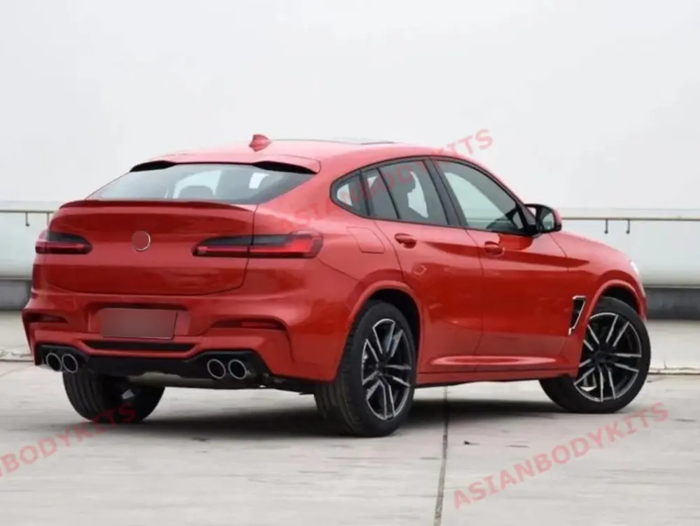 Диффузор заднего бампера в стиле X4M с насадками на выхлоп для BMW X4 G02 с М-пакетом 2018+ БМВ