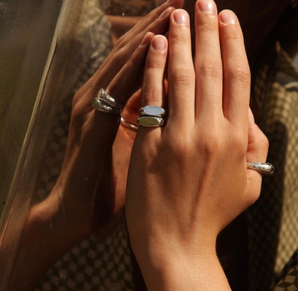 печатка eva серебро