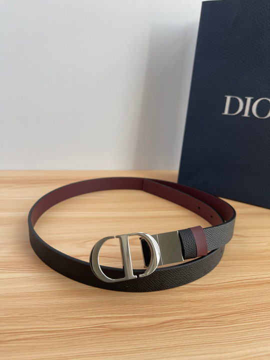 Двухсторонний ремень из телячьей кожи с тиснением