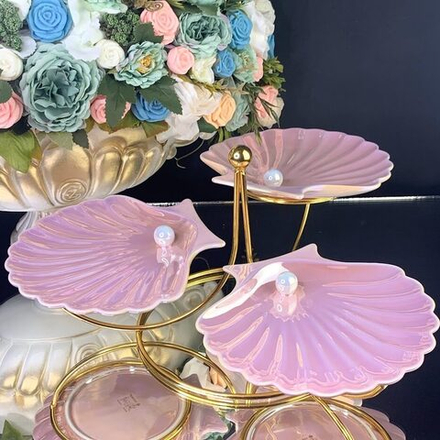 Lenardi 106-151 Менажница ПЕРЛАМУТР в под.уп.(х8)Фарфор