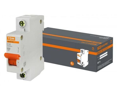 Автоматический выключатель ВА47-63 1Р 32А 4,5кА х-ка С TDM SQ0218-0006