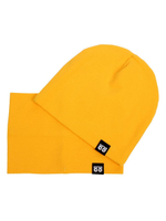 Комплект Шапка/снуд р.52 желтый ( Smail)