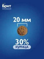 Сухой корм БРИТ ПРЕМИУМ для собак крупных и гигантских пород с Курицей 15кг