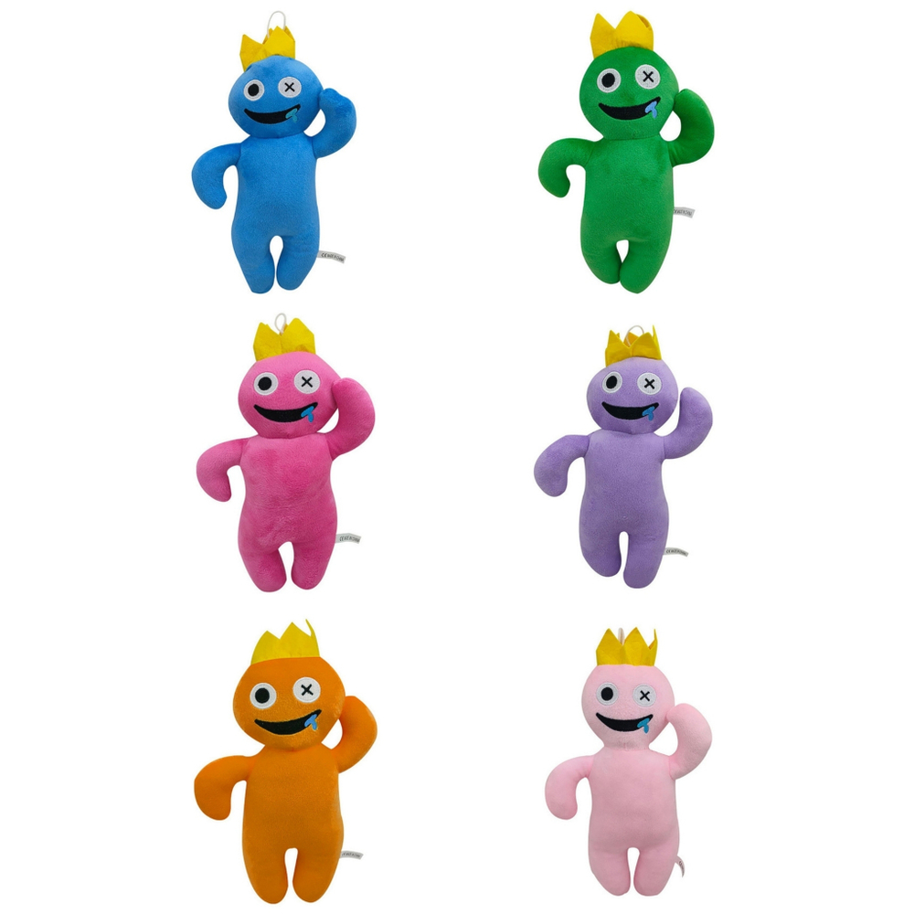 Мягкая игрушка Радужные друзья Роблокс "Rainbow Friends Roblox" Пуговица глазый со слюнями во рту 30см