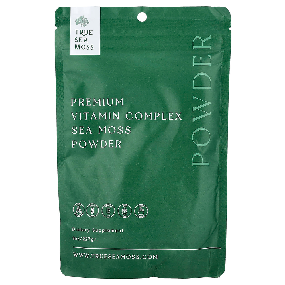 True Sea Moss, Комплекс витаминов премиального качества в порошке с морским мхом, 227 г (8 унций)