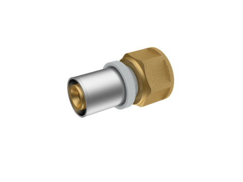 Штуцер с внутренней резьбой RIIFO Omni  пресс латунь 26-3/4"ВР, уп 5 шт