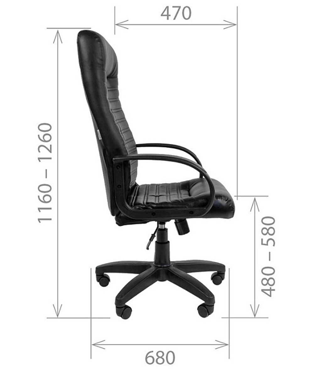 Офисное кресло CHAIRMAN 480LT, экокожа