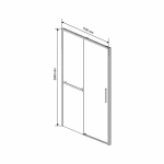 Душевая дверь Vincea Slim Soft VDS-1SS110CL 110 профиль хром/стекло прозрачное
