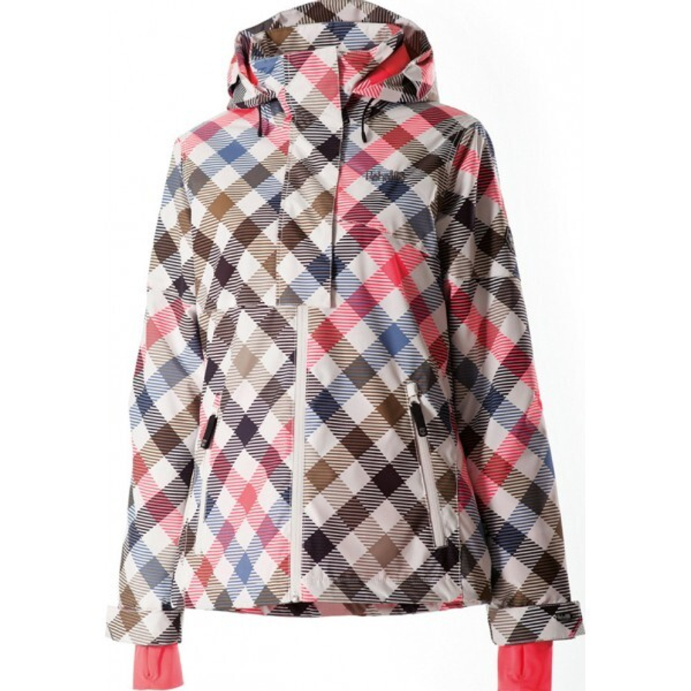 Куртка Rehall SUSI AOP Slanted Checks Neon Coral