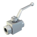 Кран 2-х ходовой шаровый BSP 3/8" DN10 P=500 compact с отверстиями для монтажа VERSO