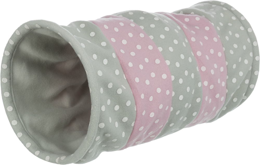 Тоннель для кошки, 25х50 см, горошек, флис, Trixie